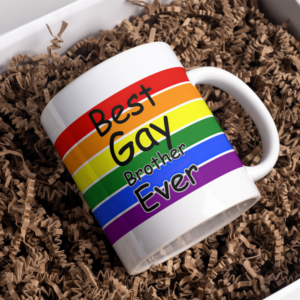 Best Gay Brother Ever PNG mug wrap